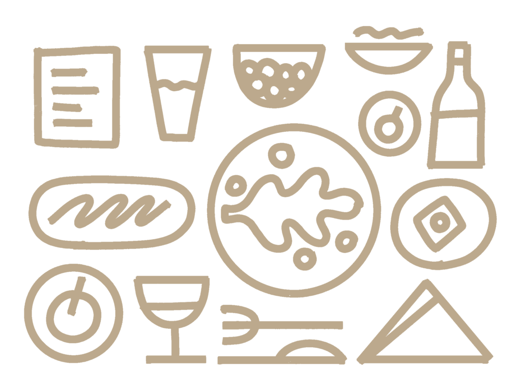 Surprise Surprise! Food Tour illustration by Lourenço Providência - Gold