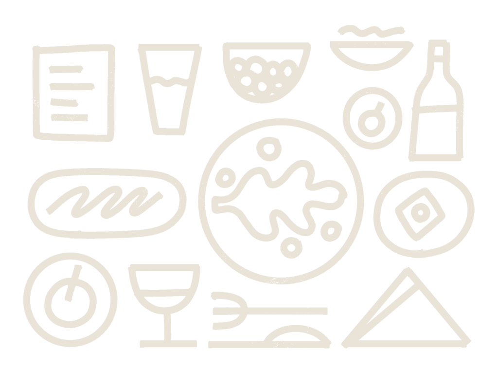 Surprise Surprise! Food Tour illustration by Lourenço Providência - light brown