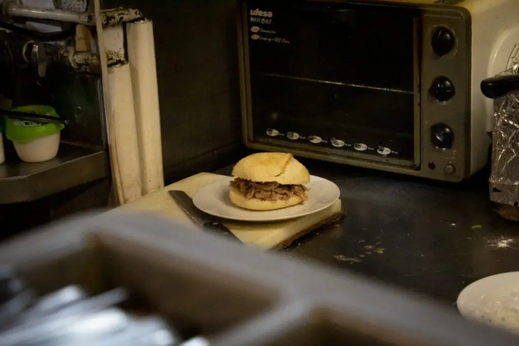 Prego, a Traditional Portuguese Sandwish. One of the many munchies you can try with COME Porto Food Tours