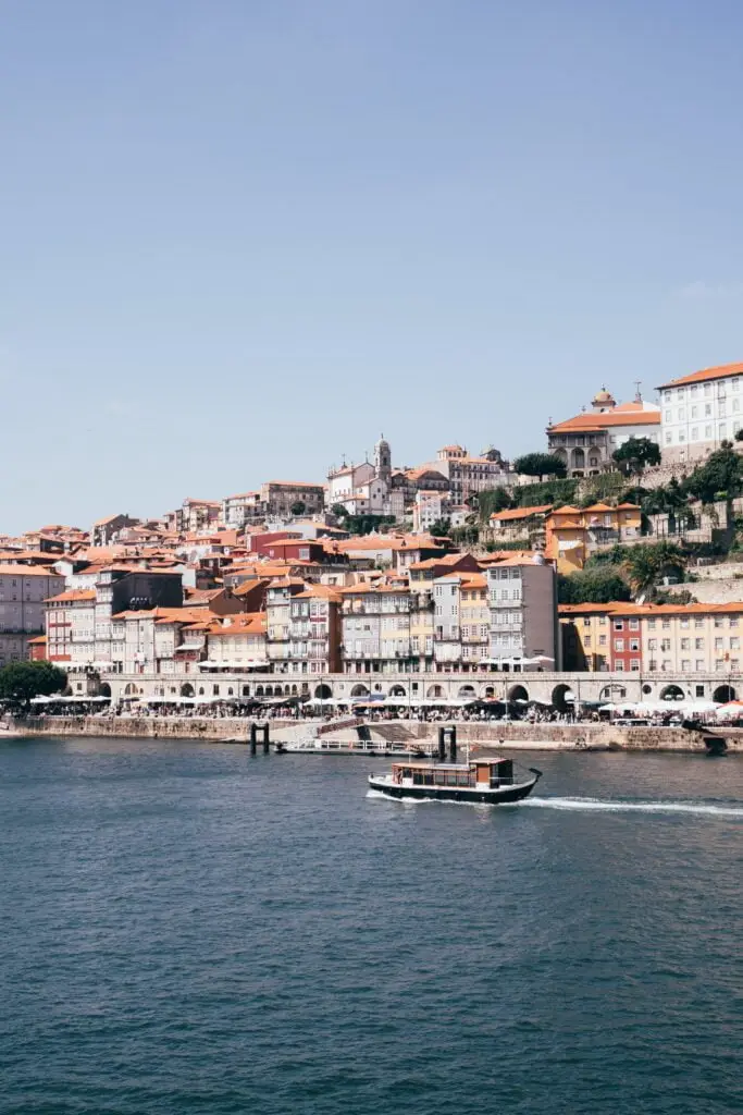 Douro River, Ribeira do Porto and a Rabelo Boat. A common sight in COME Porto Food Tours